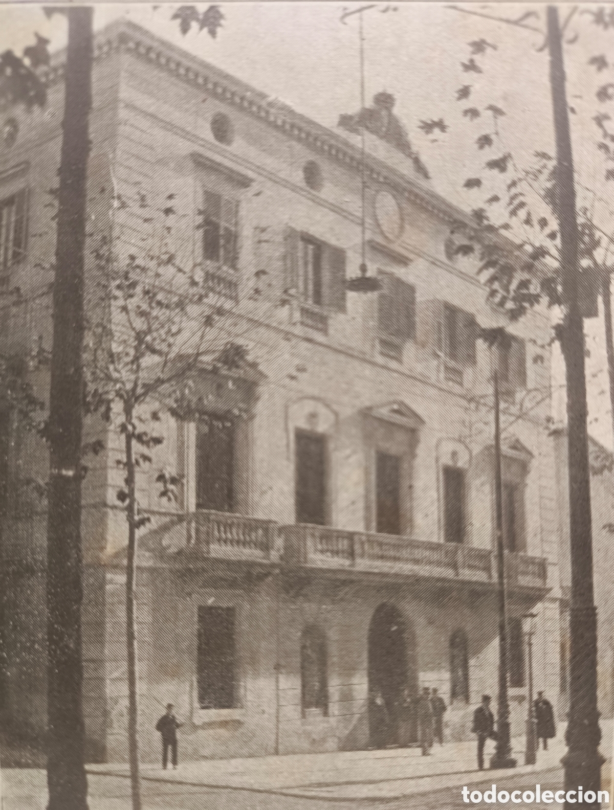 Postales: MATAR&Oacute; AJUNTAMENT POSTAL CIRCULADA FOTOTIPIA 1903