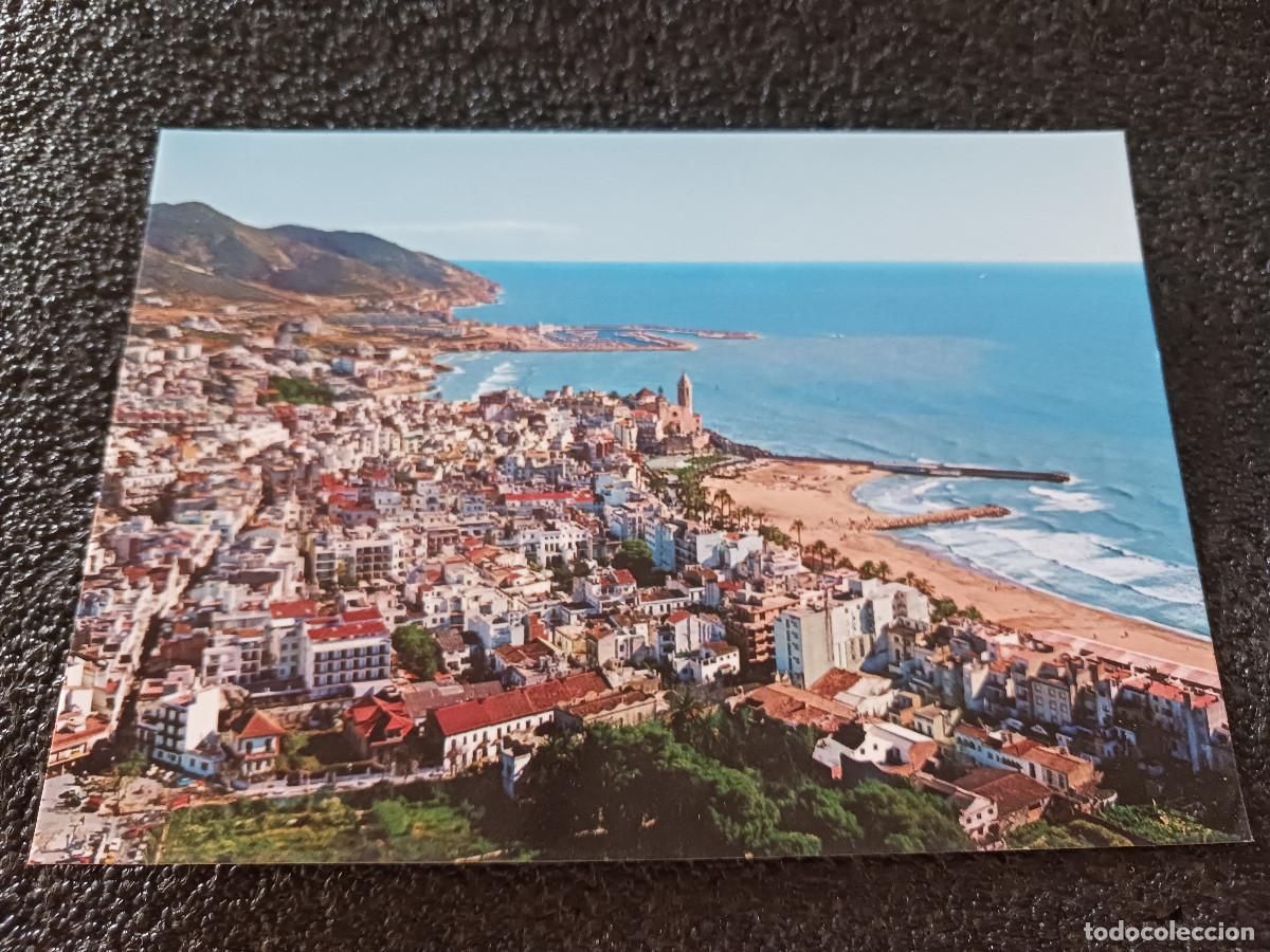 Postales: 5378 sitges, vista aerea, ed. campa&ntilde;a
