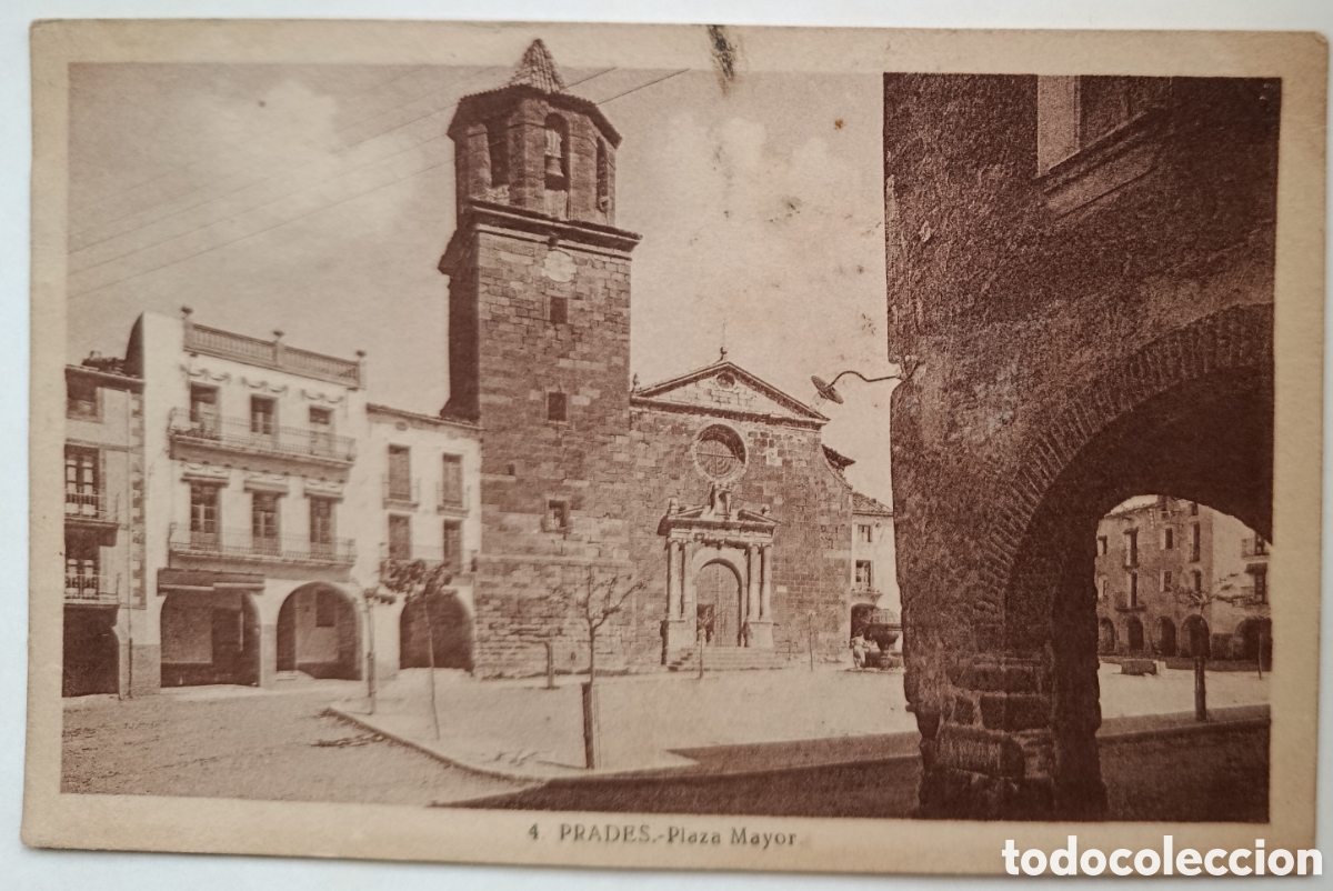 Postales: Antigua postal 4 Prades - Plaza Mayor - Tarragona