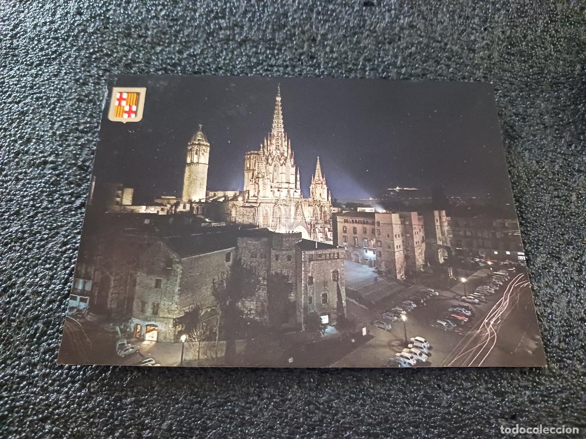 Postales: 689 barcelona, la catedral y barrio gotico, nocturna, ed. soberanas