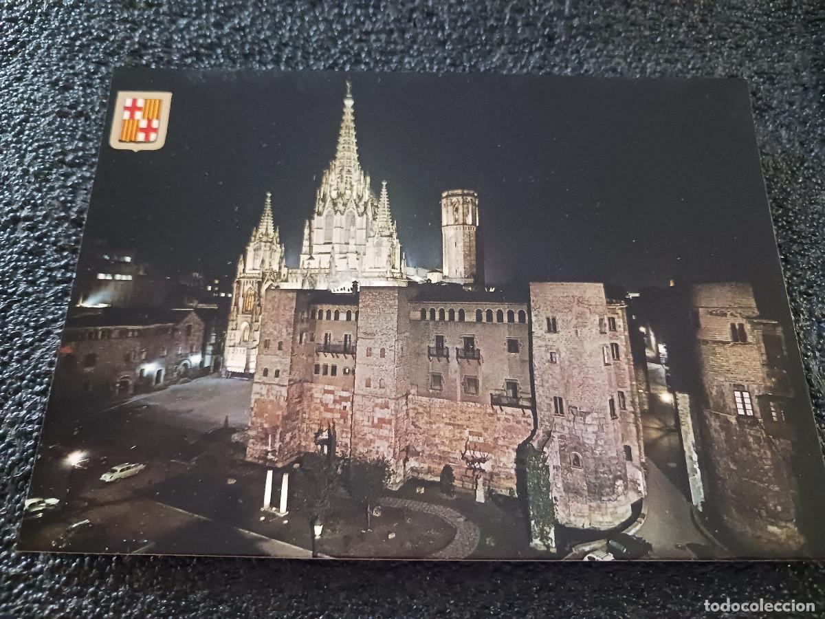 Postales: 686 barcelona, la catedral y barrio gotico, nocturna, ed. soberanas