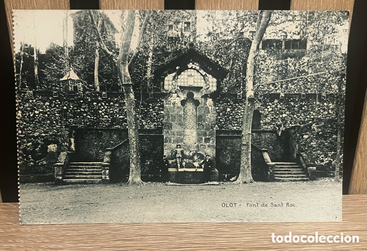 Postales: POSTAL OLOT: FONT DE SANT ROC. sin circular