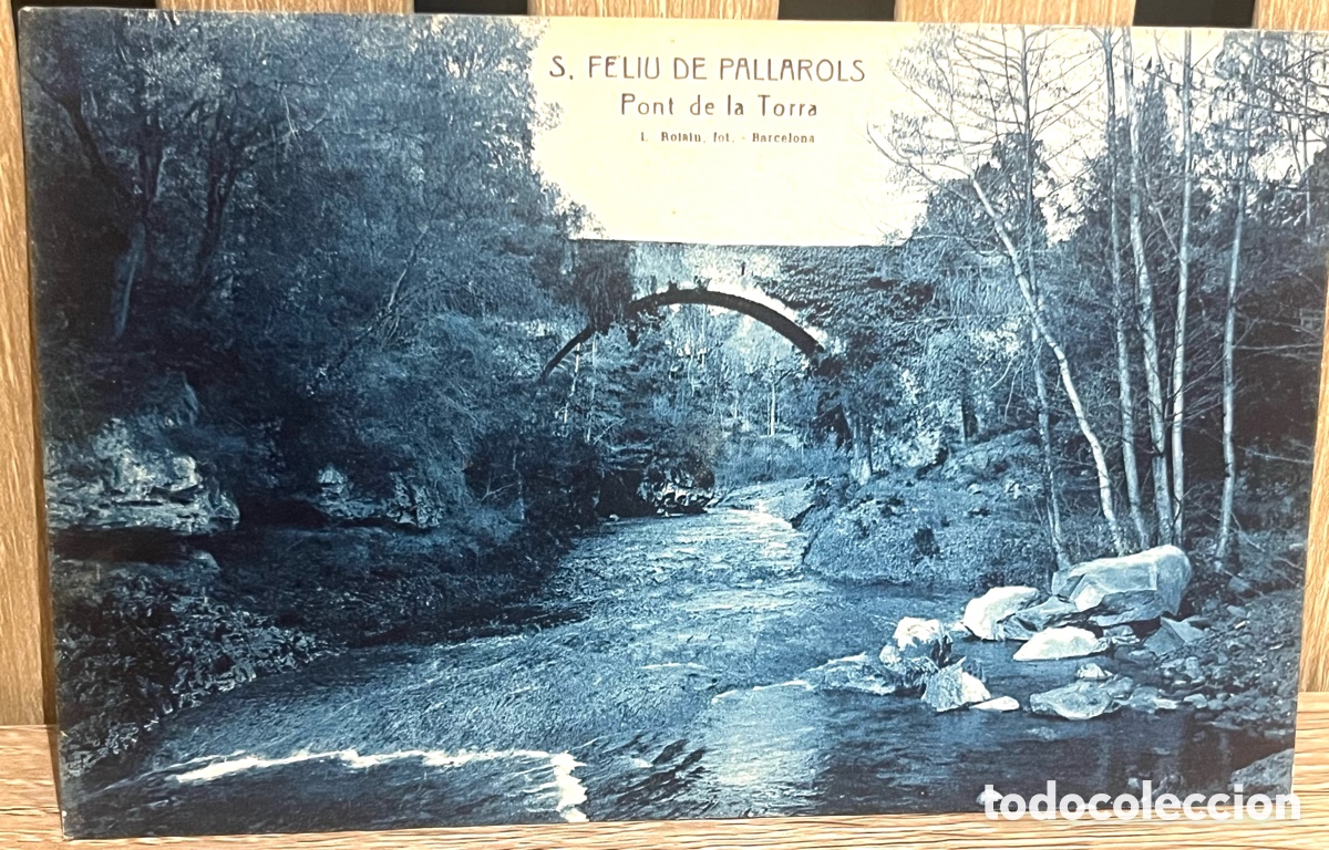 Postales: POSTAL S. FELIU DE PALLAROLS: PONT DE LA TORRA. L. ROISIN