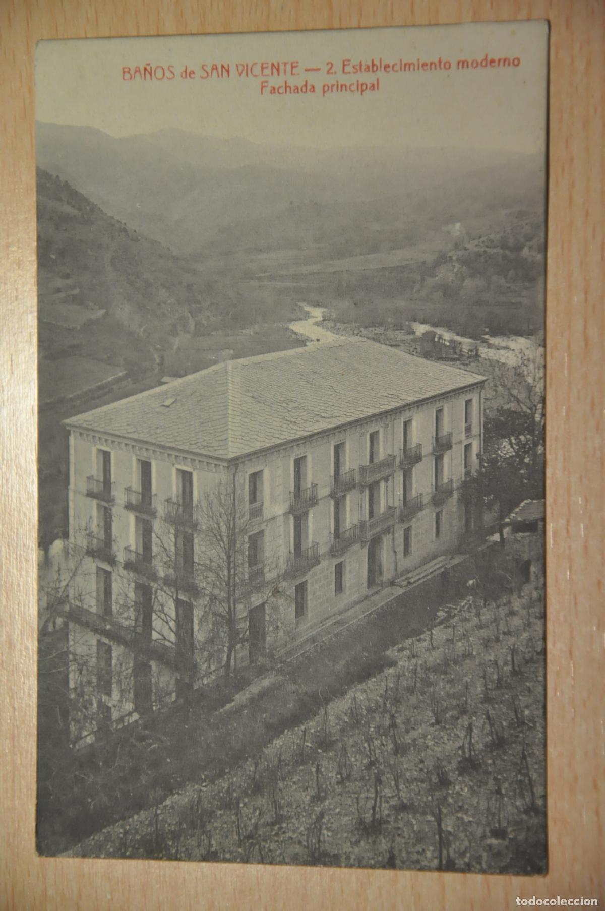 Postales: postal ba&ntilde;os de san vicente 2, establecimiento moderno, fachada principal