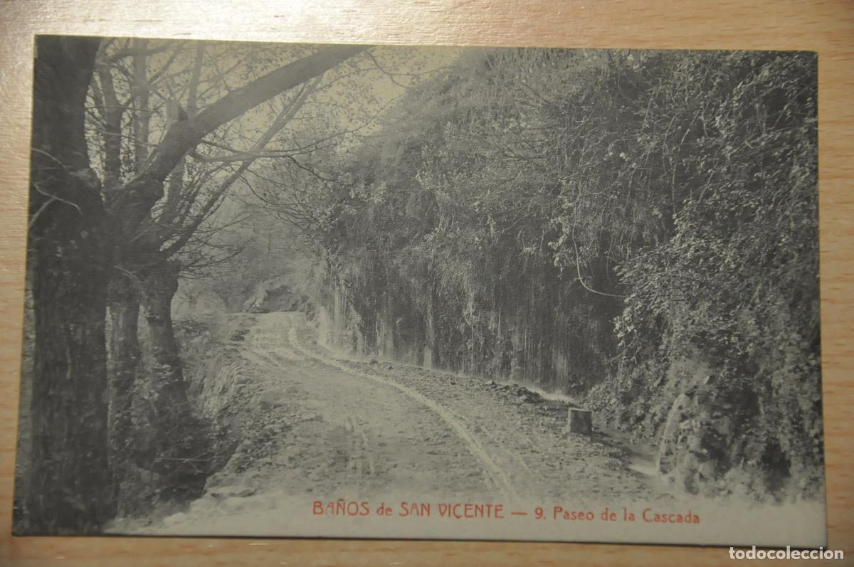 Postales: postal ba&ntilde;os de san vicente 9, paseo de la cascada