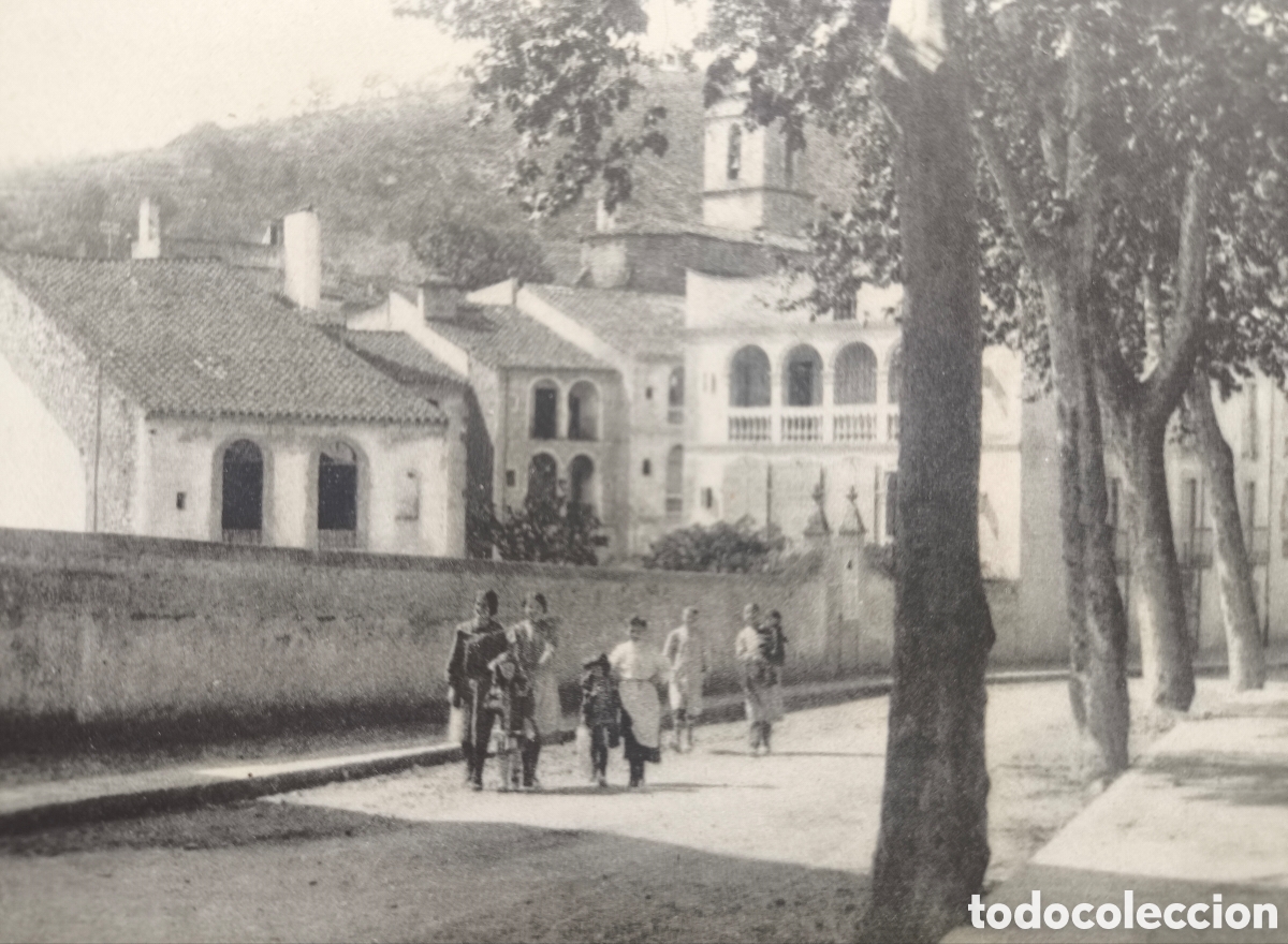 Postales: ARB&Uacute;CIES ENTRADA AL POBLE PER SANT HILARI POSTAL FOTOGR&Aacute;FICA ANIMADA FOTOGRAF&Iacute;A MAURI GIRONA C. 1915