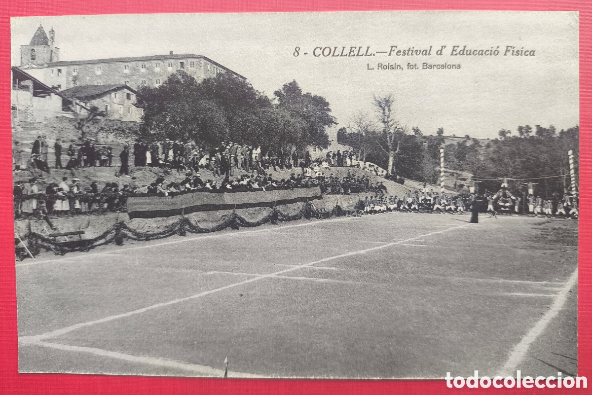 Postales: COLLELL FESTIVAL D'EDUCACI&Oacute; F&Iacute;SICA POSTAL FOTOTIPIA C. 1915