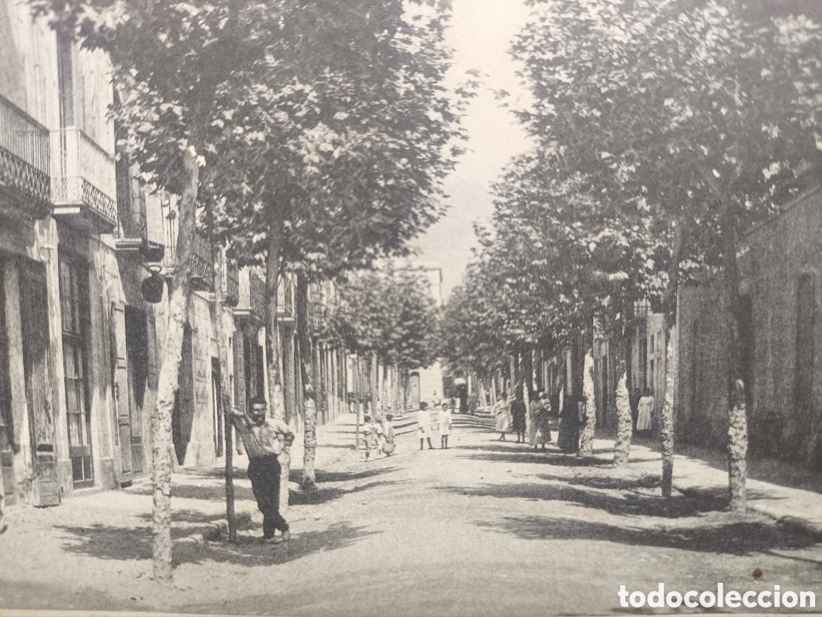 Postales: ESPARRAGUERA CARRER DE SANT IGNASI POSTAL ANIMADA FOTOTIPIA C. 1915
