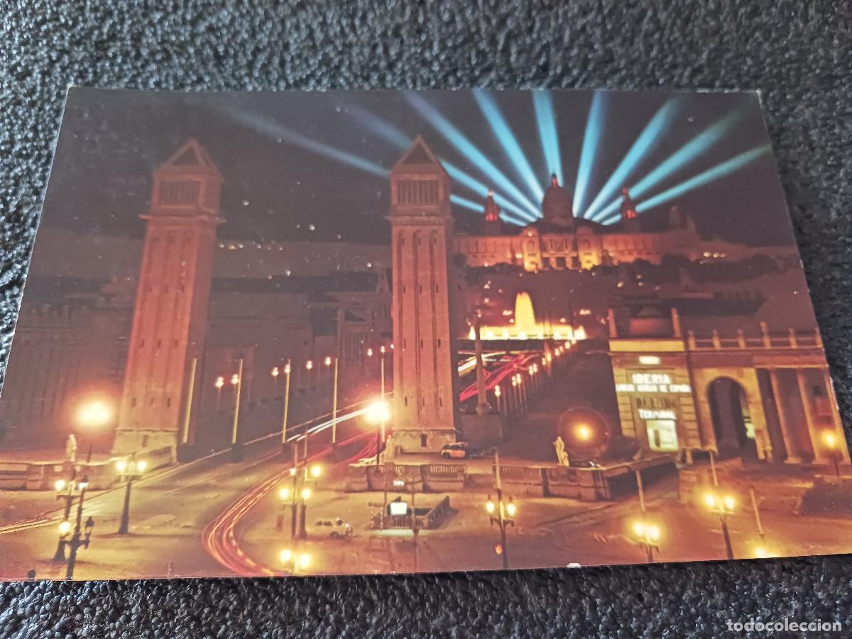 Postales: 10 Barcelona, fuente monumental y palacio nacional, ed. ro foto