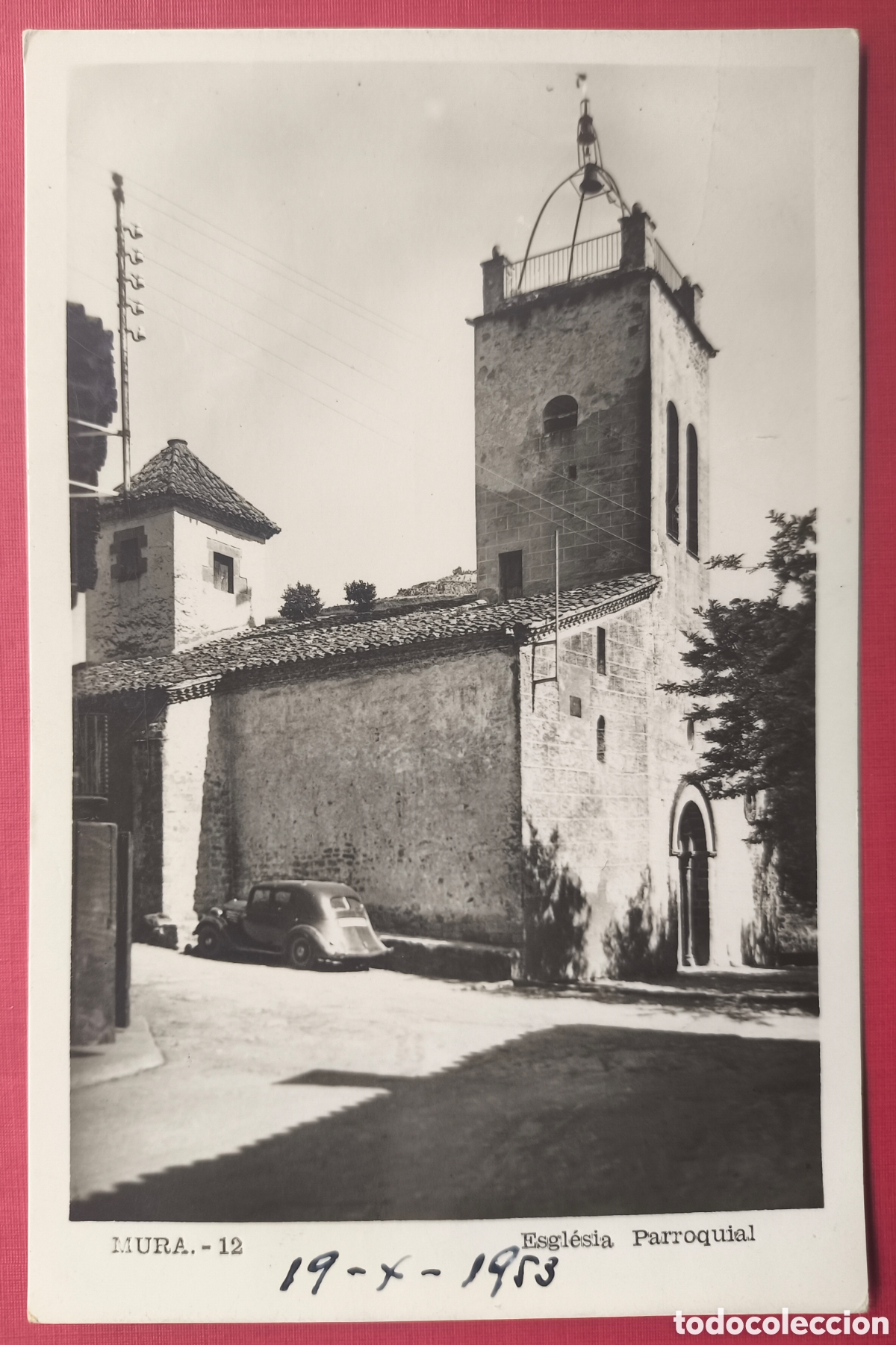 Postales: MURA ESGL&Eacute;SIA POSTAL FOTOGR&Aacute;FICA BAG&Egrave;S BARCELONA 1953