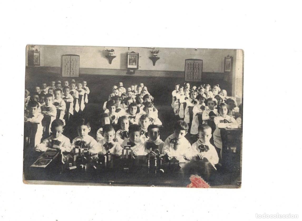 Postales: BARCELONA. ESCUELA 1914