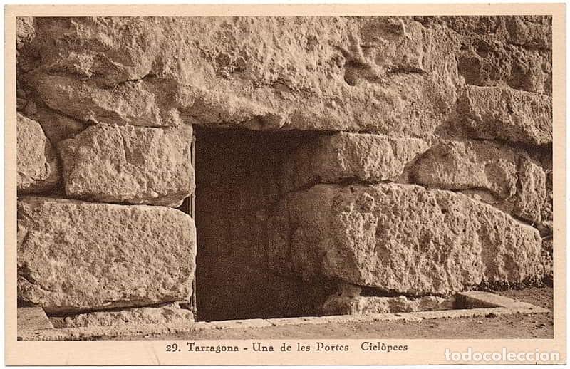 Postales: Espa&ntilde;a 1920 [TPO] Postal antigua de Tarragona. Una de las Puertas Cicl&oacute;peas (N)