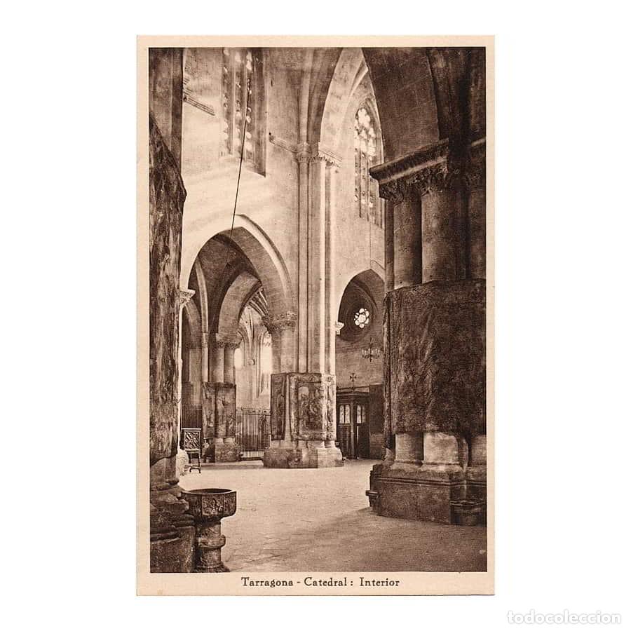 Postales: Espa&ntilde;a 1920 [TPO] Postal antigua de Tarragona. Interior de la Catedral (N)