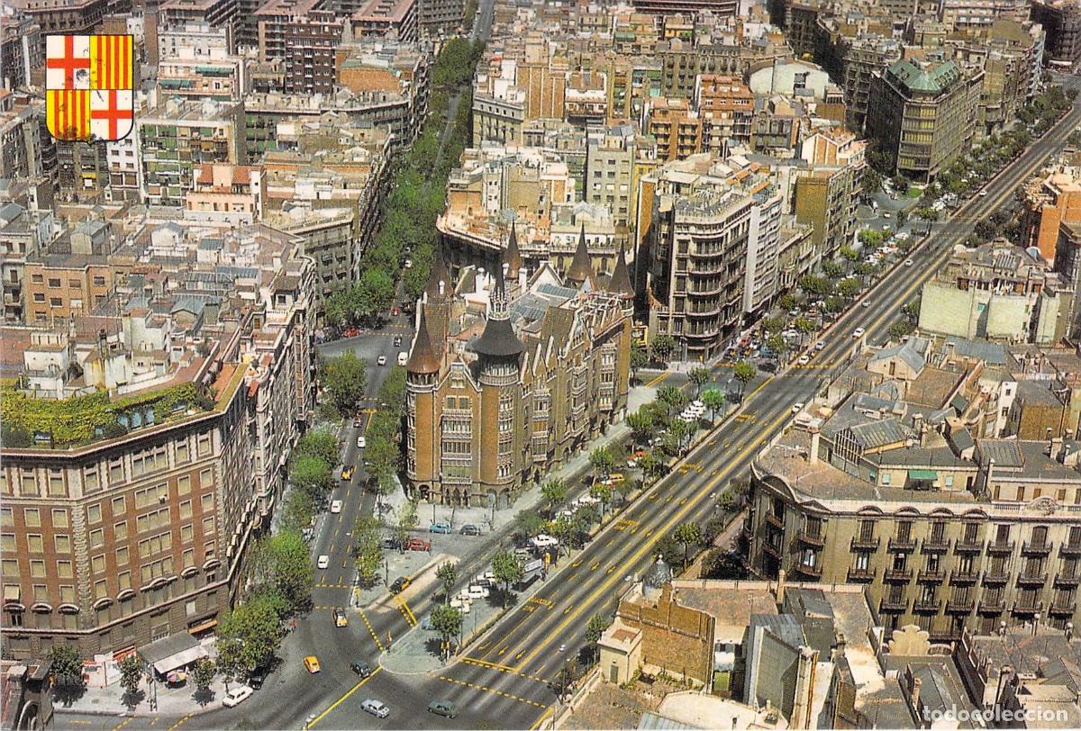 Postales: Postal de Barcelona, Vista A&eacute;rea de Avenida General&iacute;simo Franco