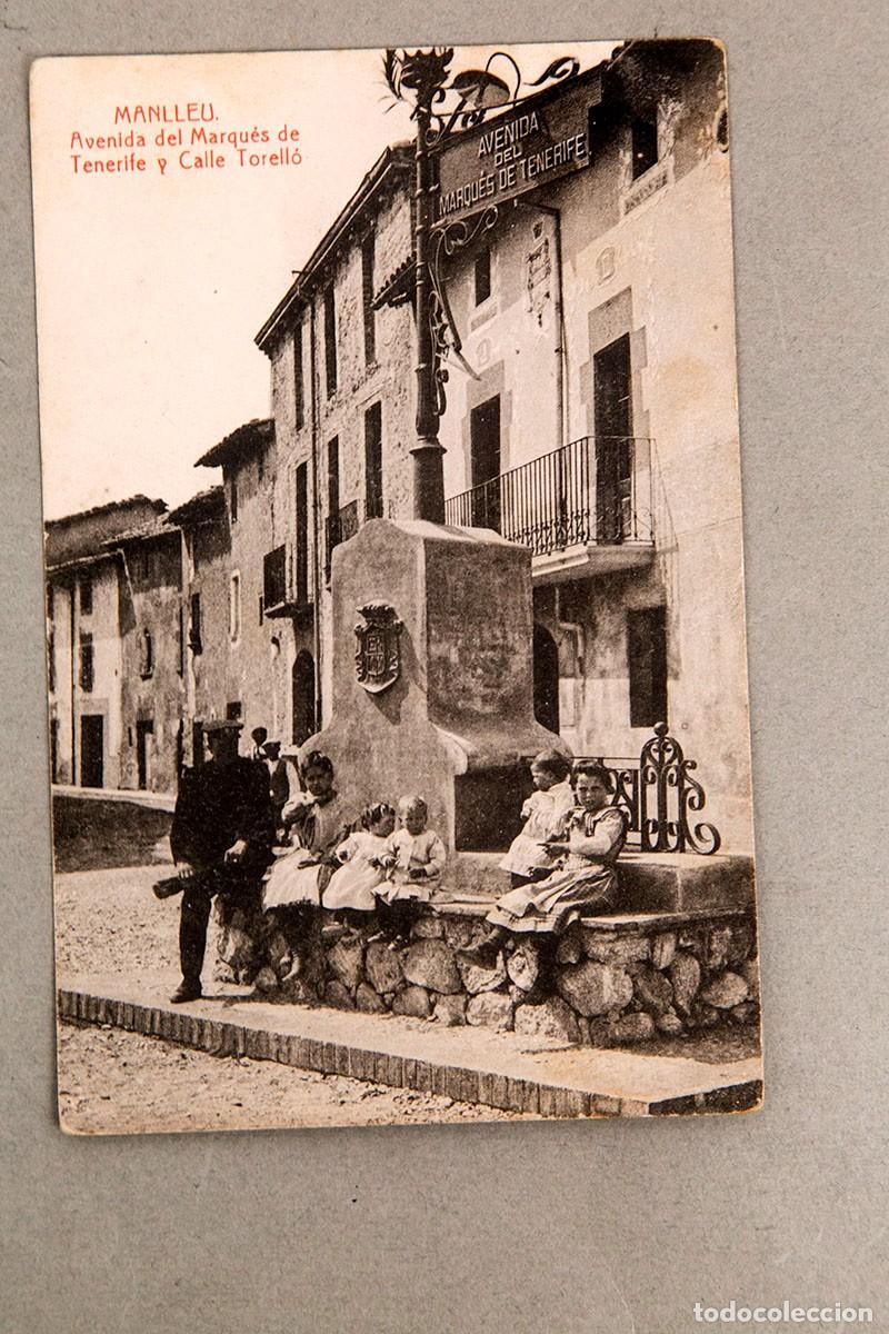 Postales: MANLLEU - AVENIDA DEL MARQUES DE TENERIFE Y CALLE TORELLO 5015 - POSTAL - 1915