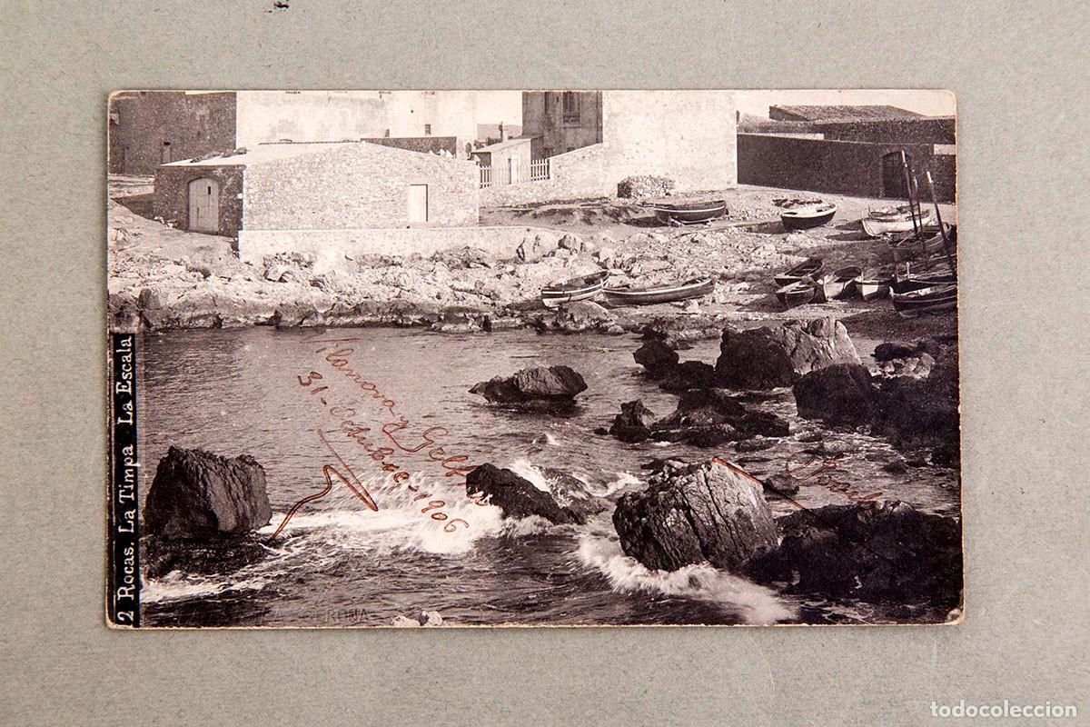 Postales: LA ESCALA - ROCAS LA TIMPA - 1906 - POSTAL