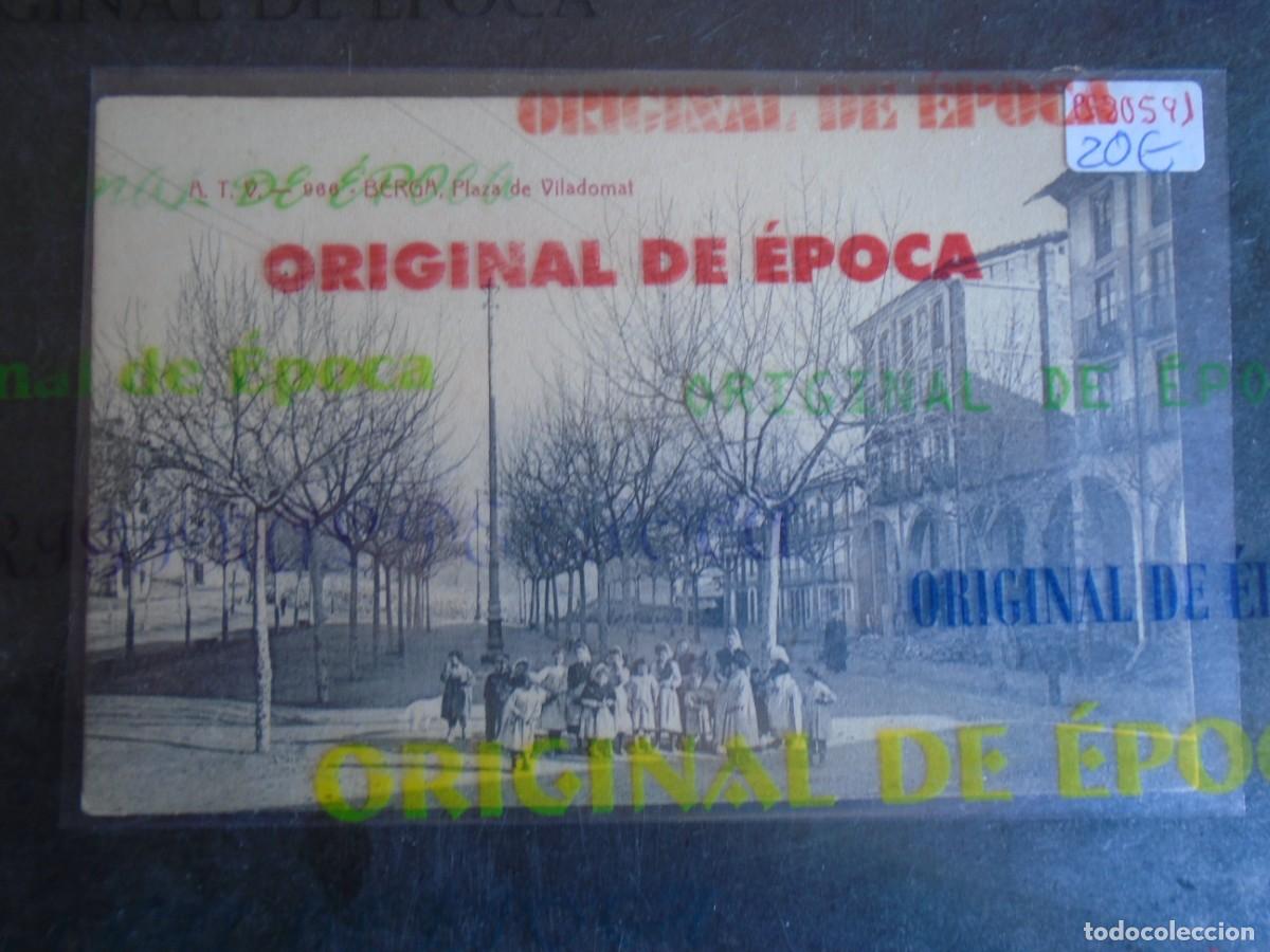 Postales: (PS-80591)POSTAL DE BERGA-PLAZA DE VILADOMAT.A.T.V.966