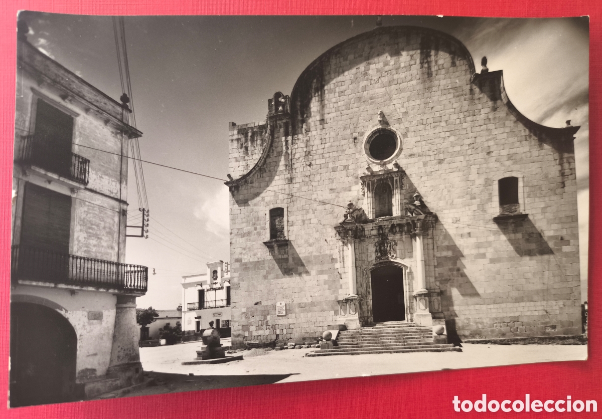 Postales: TORDERA PLA&Ccedil;A ESGL&Eacute;SIA POSTAL FOTOGR&Aacute;FICA MARESME BARCELONA C. 1955