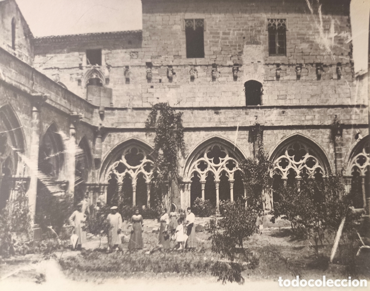 Postales: POBLET CLAUSTRE MONESTIR POSTAL FOTOGR&Aacute;FICA TARRAGONA C. 1915
