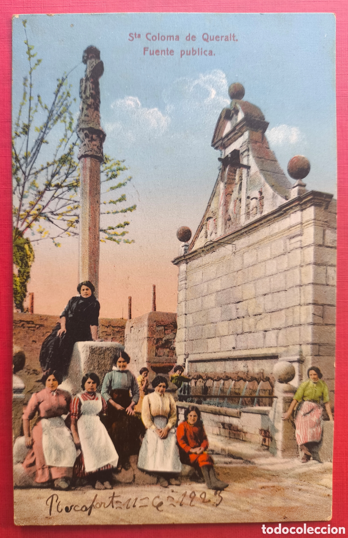 Postales: SANTA COLOMA DE QUERALT FONT DE LES CANELLES POSTAL A COLOR ANIMADA TARRAGONA C. 1920