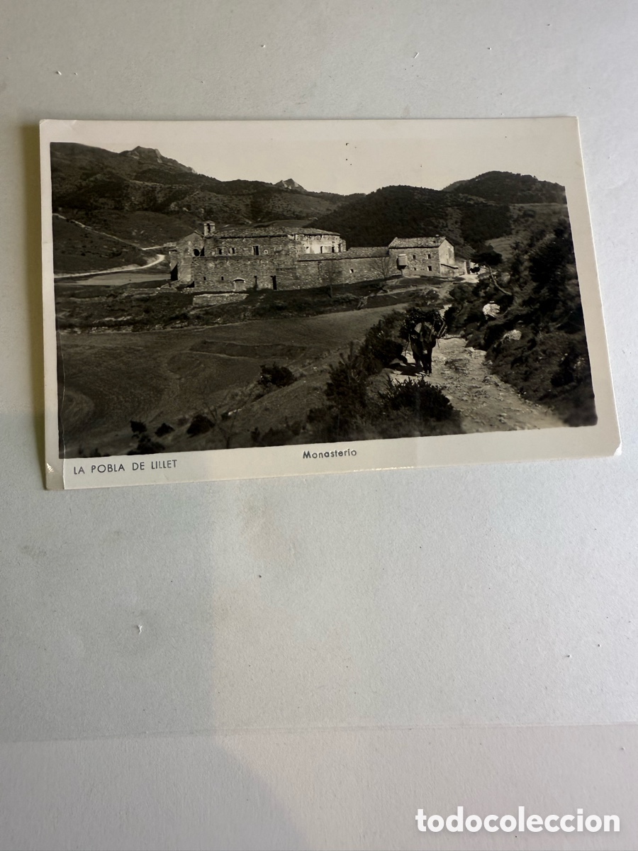 Postales: 1956 Tarjeta postal Blanco y negro La Pobla de Lillet Monasterio