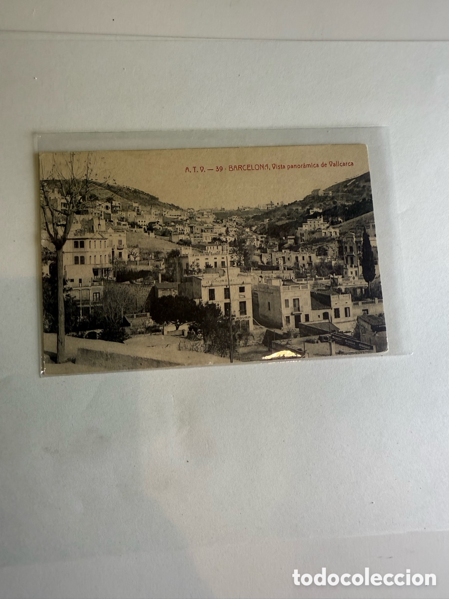 Postales: Barcelona &ndash; Vallcarca, vista panor&aacute;mica &ndash; Blanco y negro &ndash; c. 1910-1920