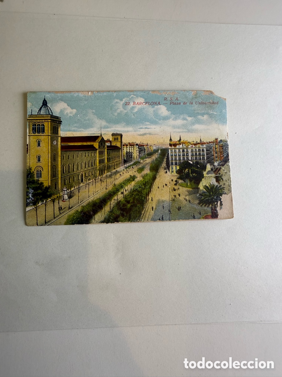 Postales: Barcelona &ndash; Plaza de la Universidad &ndash; Color &ndash; c. 1925-1935