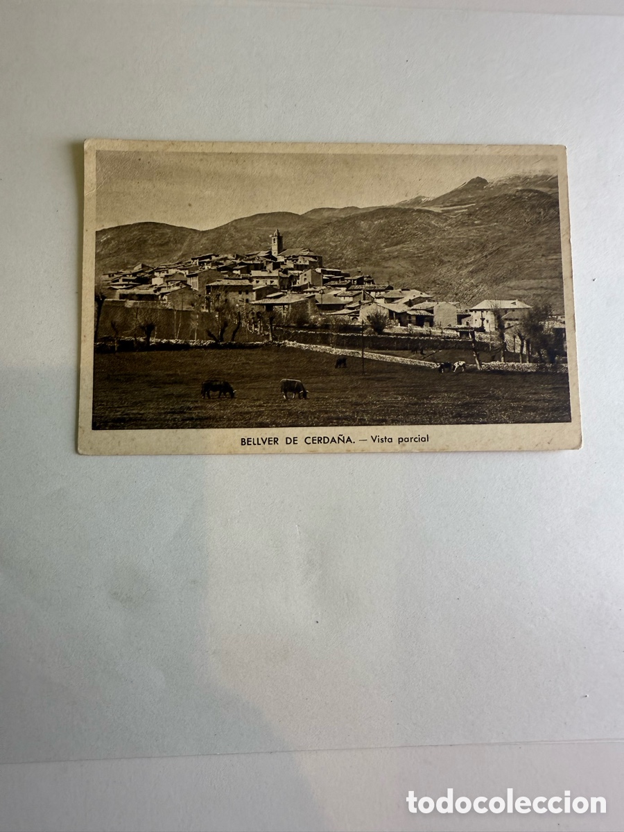 Postales: Bellver de Cerdanya &ndash; Vista parcial &ndash; Blanco y negro &ndash; Original de la &eacute;poca