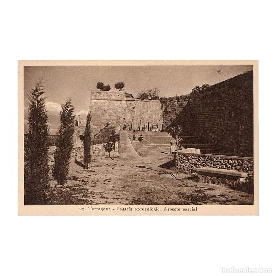 Postales: Espa&ntilde;a 1920 [TPO] Postal antigua de Tarragona. Paseo Arqueol&oacute;gico (N)