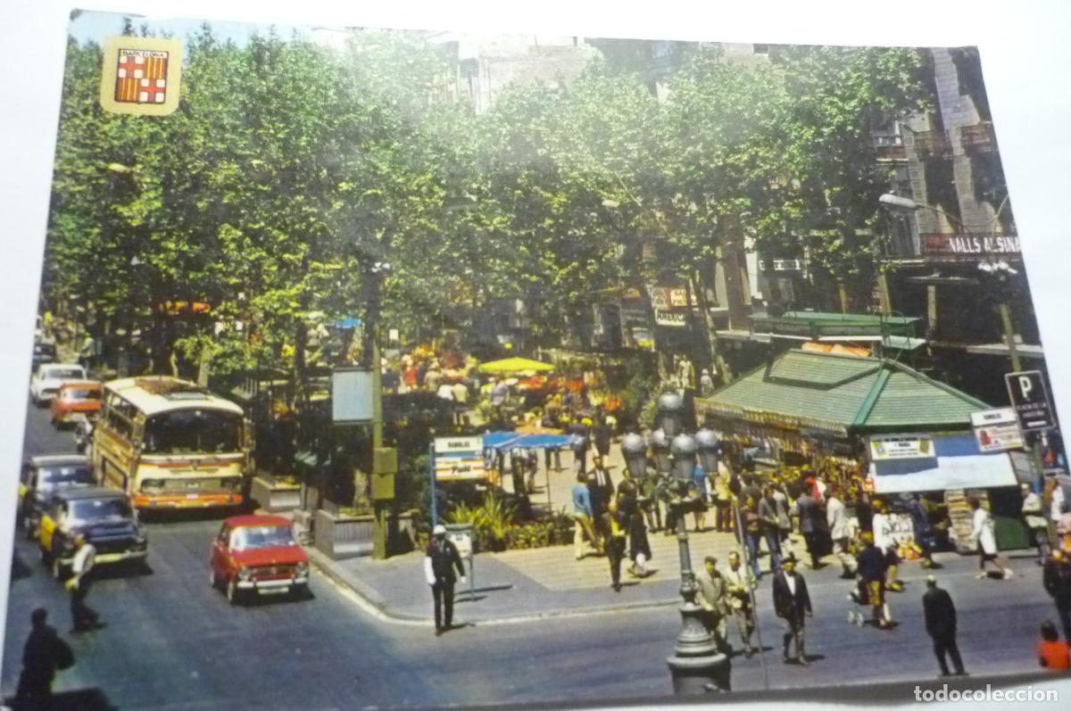 Postales: postal barcelona las ramblas escrita