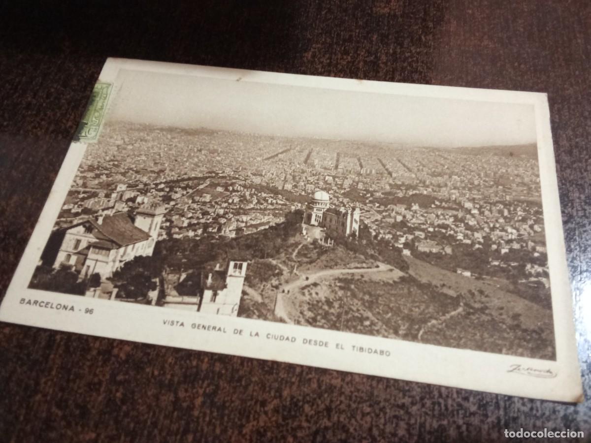 Postales: Barcelona.Vista general de la ciudad desde el Tibidabo.
