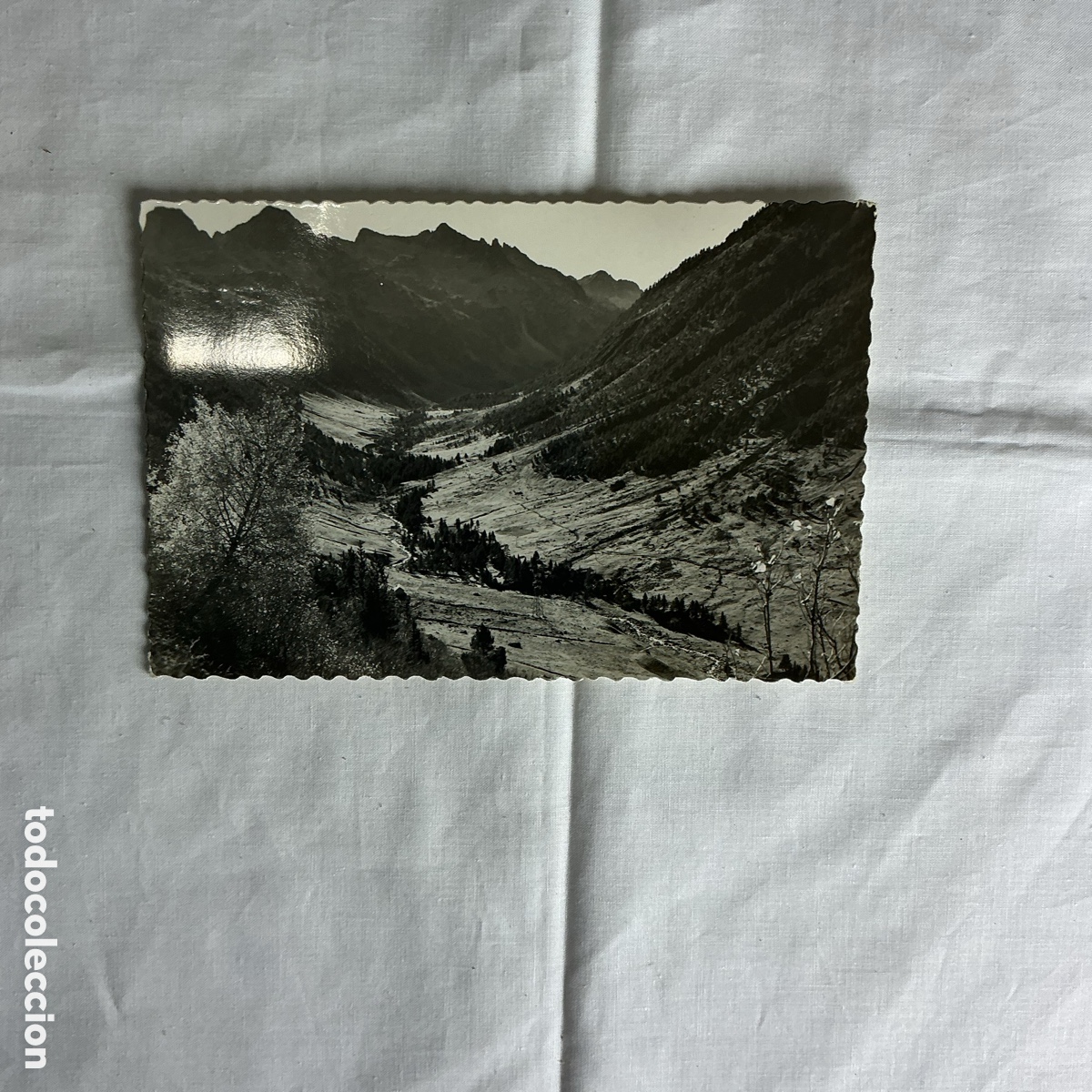 Postales: Postal Valle de Ar&aacute;n (Lleida) &ndash; Valle de Ruda &ndash; Blanco y negro