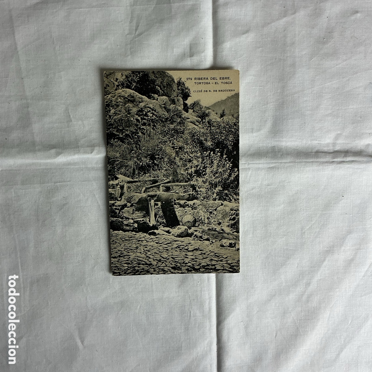 Postales: Postal Ribera del Ebro (Tortosa) &ndash; Clix&eacute; D.R. de Bagu&ntilde;era &ndash; Blanco y negro