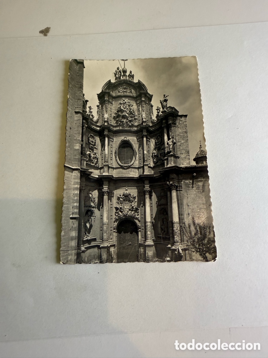 Postales: Postal Valencia &ndash; Catedral, Puerta de los Hierros &ndash; Blanco y negro &ndash; Original de la &eacute;poca