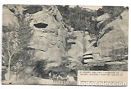 Postales: PASSATGE DE LA IGLESIA,BODEGA I CAMI DE LES COVES.GRAN FONDA I LUTXOSES HABITACIONS.S MIQUEL DEL FAY
