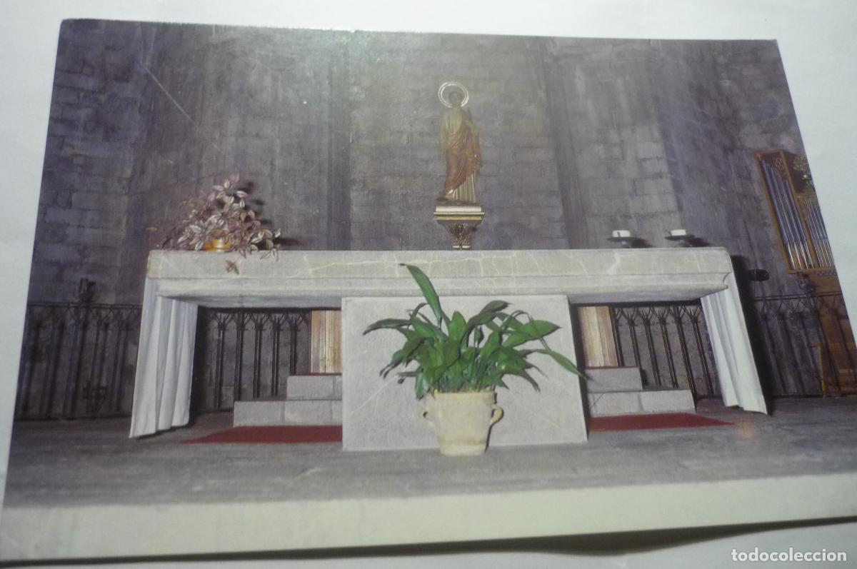 Postales: postal torroella de montgri iglesia s,genis altar