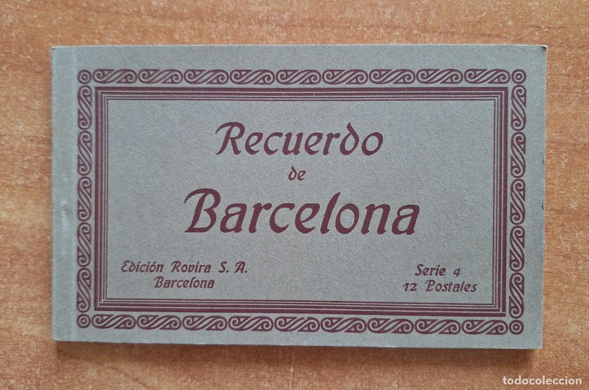 Postales: RECUERDO DE BARCELONA - 12 POSTALES