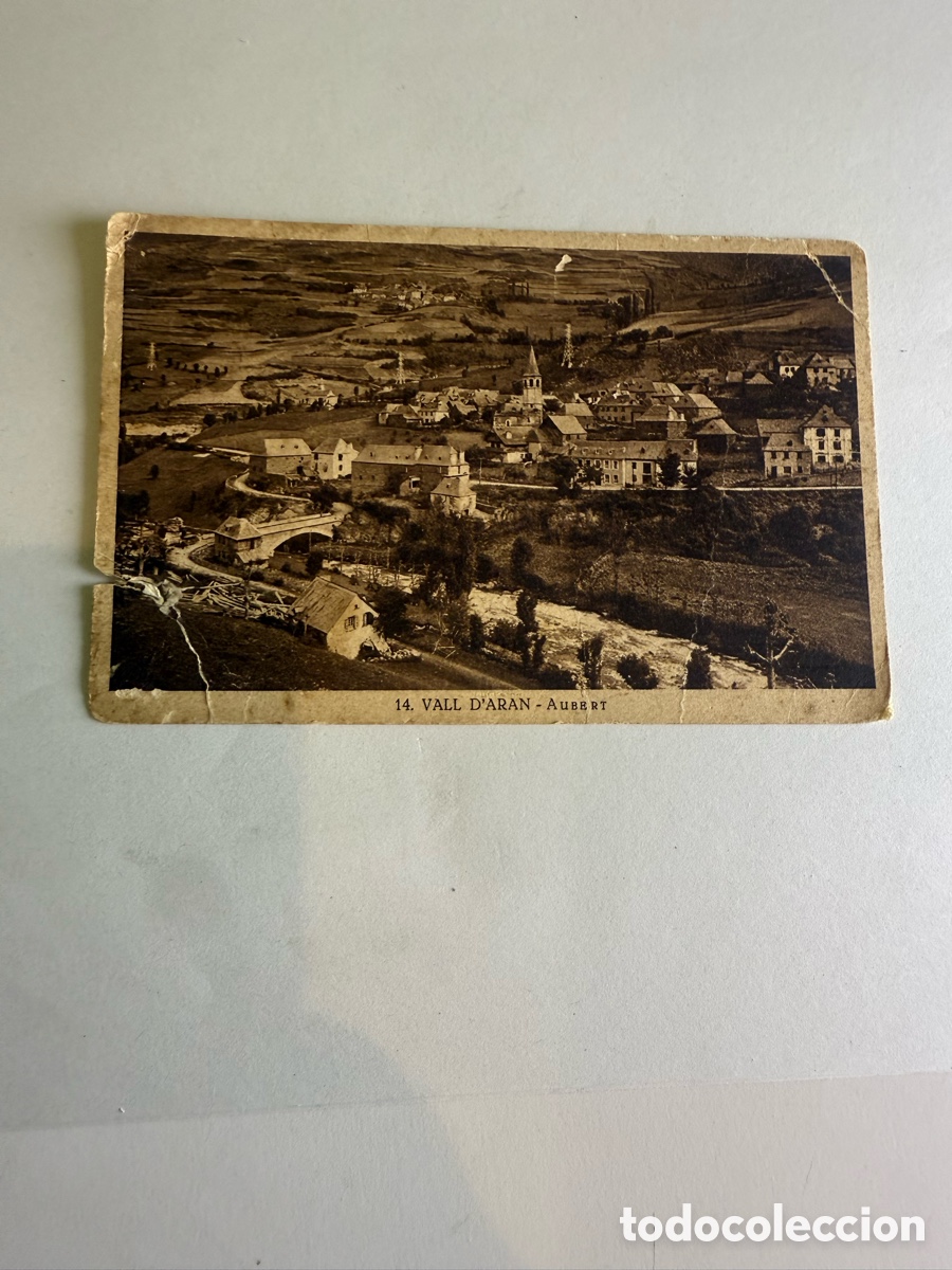 Postales: Postal Vall d&rsquo;Aran &ndash; Aubert &ndash; Blanco y negro &ndash; Original de la &eacute;poca &ndash; A&ntilde;os 1930
