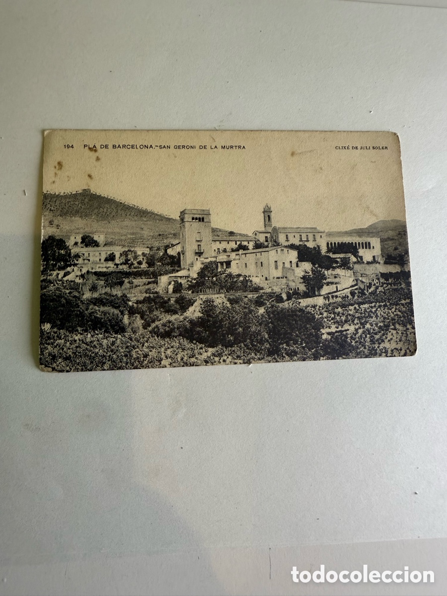 Postales: Postal Pla de Barcelona &ndash; Sant Jeroni de la Murtra &ndash; Blanco y negro &ndash; Original de la &eacute;poca &ndash; 1911