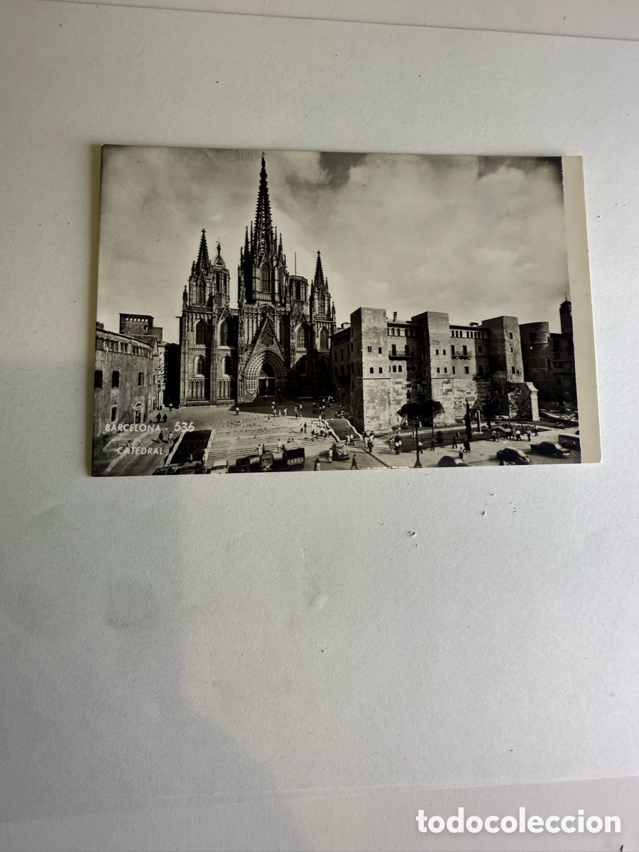 Postales: Postal Barcelona &ndash; Catedral &ndash; Blanco y negro &ndash; Original de la &eacute;poca &ndash; 1961