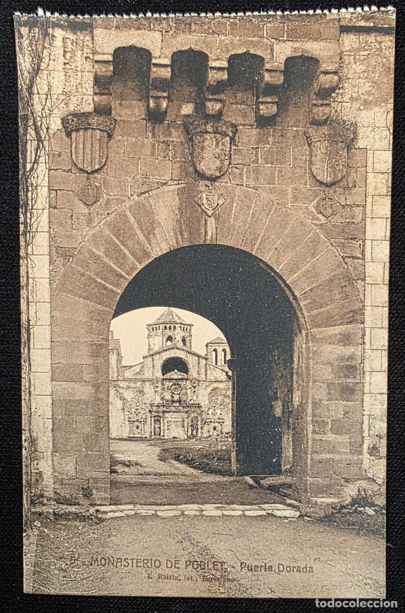 Postales: P.1124 Postal Antigua Monasterio de Poblet &ndash; L. Roisin Barcelona &ndash; Tarjeta Postal Original