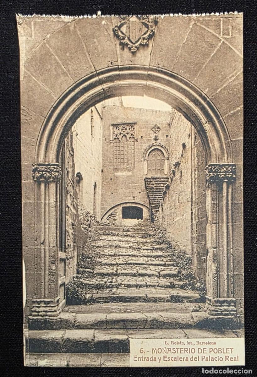 Postales: P.1125 Postal Antigua Monasterio de Poblet &ndash; L. Roisin Barcelona &ndash; Tarjeta Postal Original