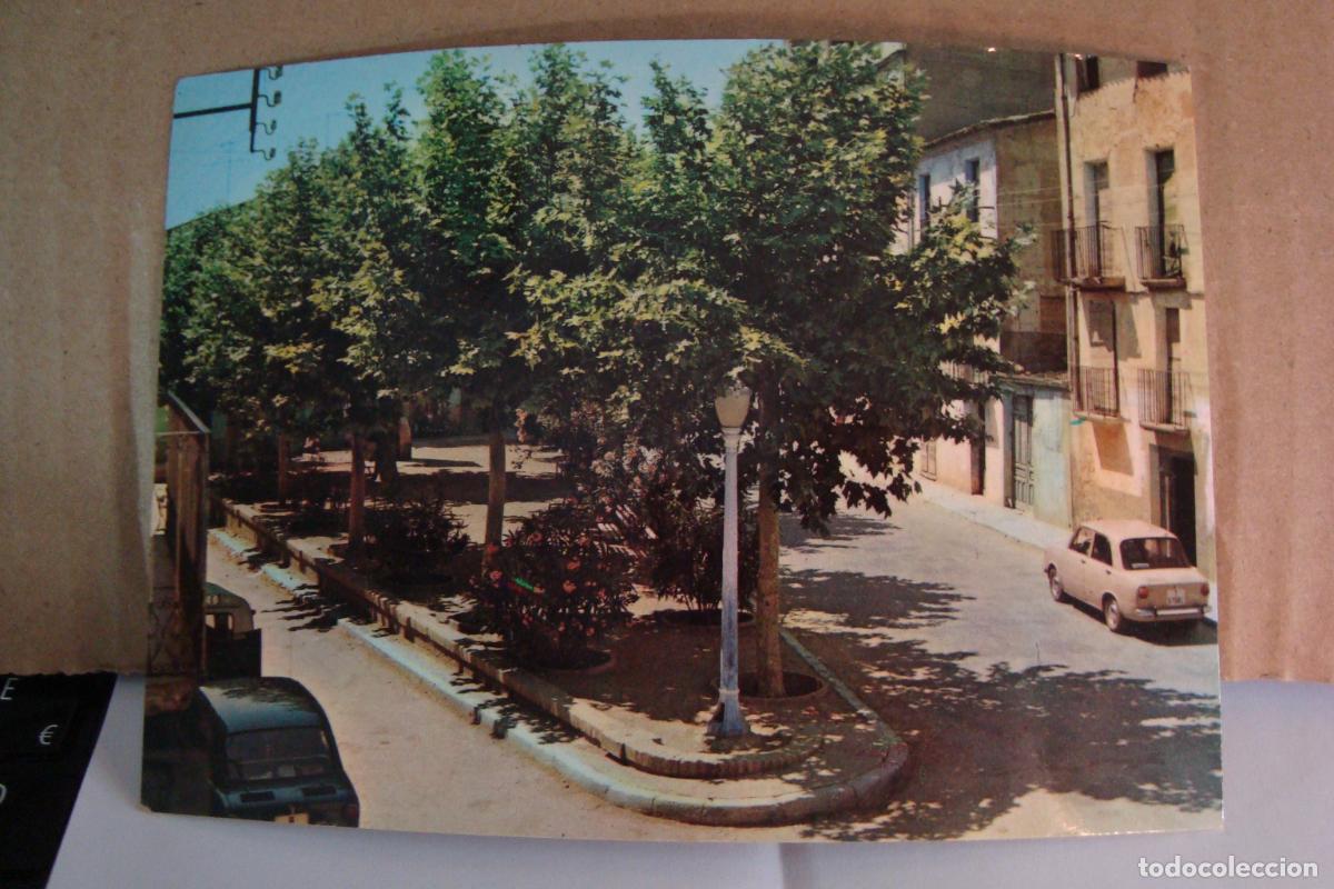 Postales: ANTIGUA POSTAL PLA&Ccedil;A I CARRER SANT JORDI. BENISANET TARRAGONA. VISTA CROM N&ordm; 2
