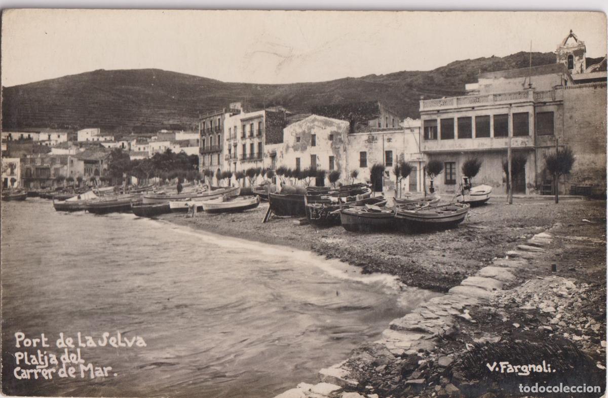 Postales: PORT DE LA SELVA (GIRONA) PLATJA DEL CARRER DE MAR - V.FARGNOLI - S/C