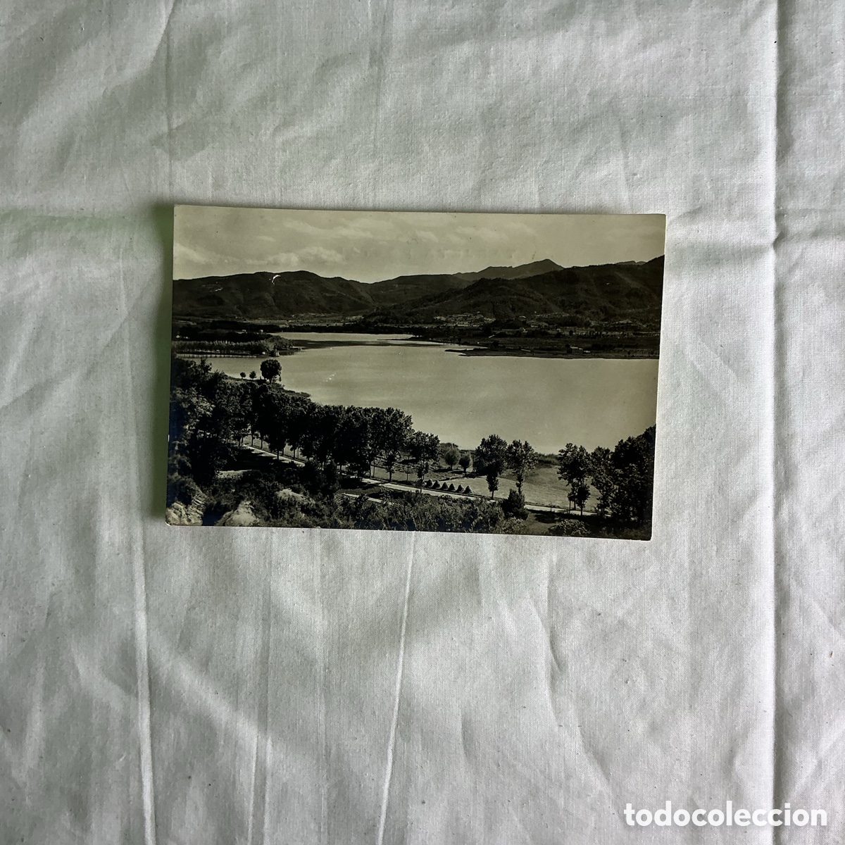 Postales: Postal Ba&ntilde;olas Lago Blanco y negro Original de la &eacute;poca