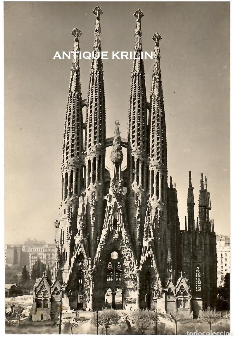 Postales: BARCELONA / TEMPLO SAGRADA FAMILIA / EDICION CYP SERIE I N&ordm; 31 / SIN FRANQUEAR PERO ESCRITA