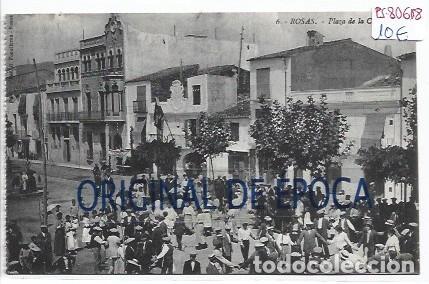 Postales: (PS-80618)POSTAL DE ROSAS-PLAZA DE LA CONSTITUCION