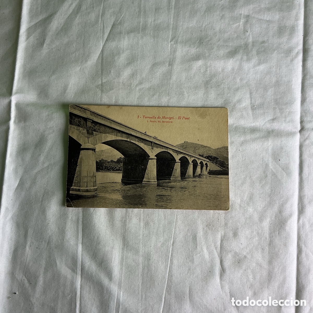 Postales: Postal Torroella de Montgr&iacute; El Pont Blanco y negro Original de la &eacute;poca 1920