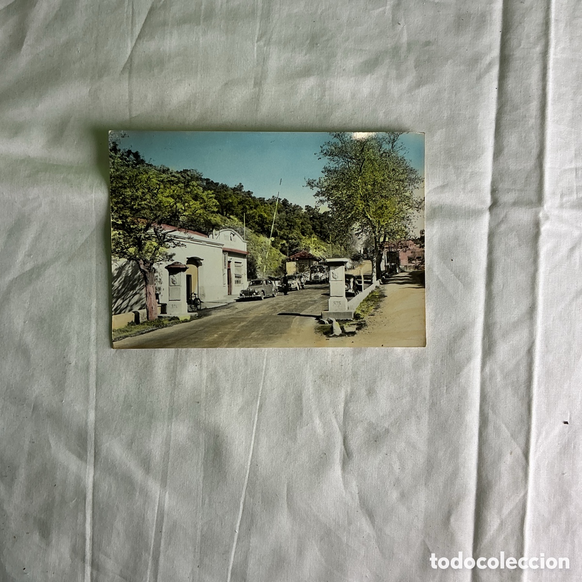 Postales: Postal Los L&iacute;mites Le Perthus Puesto Fronterizo Color Original de la &eacute;poca