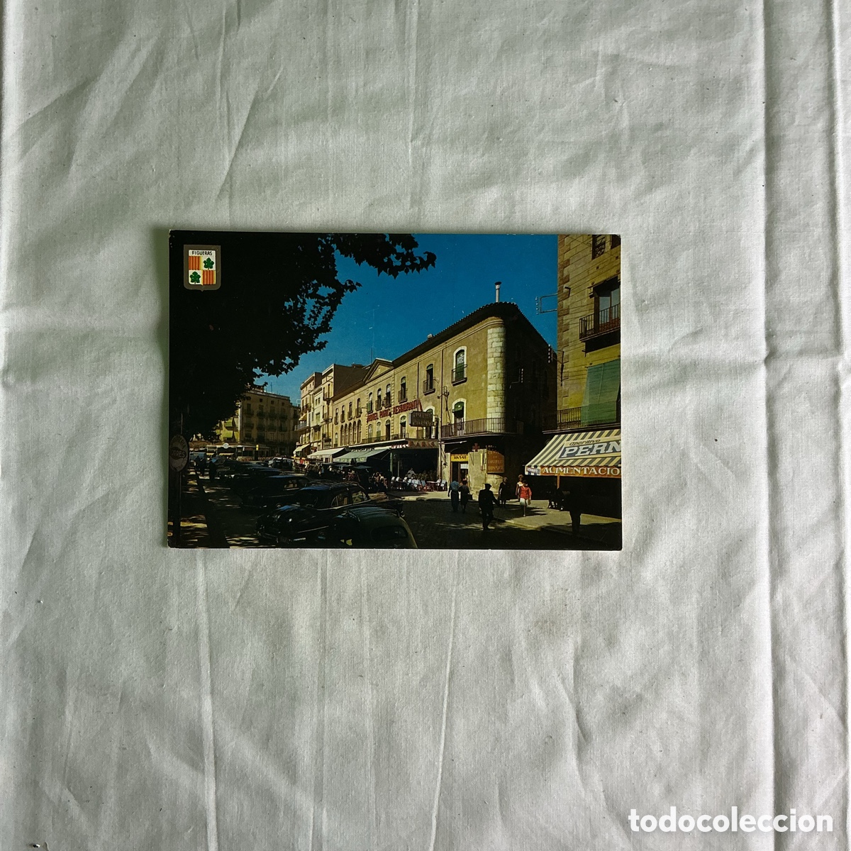 Postales: Postal Figueres Rambla Color Original de la &eacute;poca